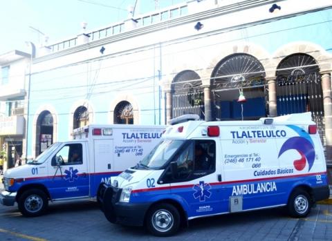 Entrega Polvo Rea segunda ambulancia equipada al SUAPH de Tlaltelulco imagen 2