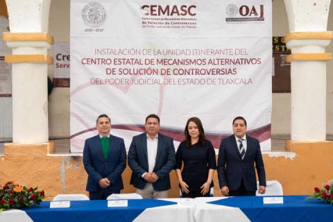 Instala Poder Judicial de Tlaxcala Módulo Móvil de MASC en Atltzayanca imagen 4