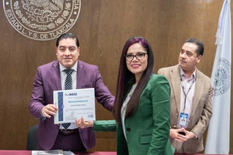 Entrega INEGI Reconocimientos a Enlaces Operativos del Poder Judicial del Estado imagen 2