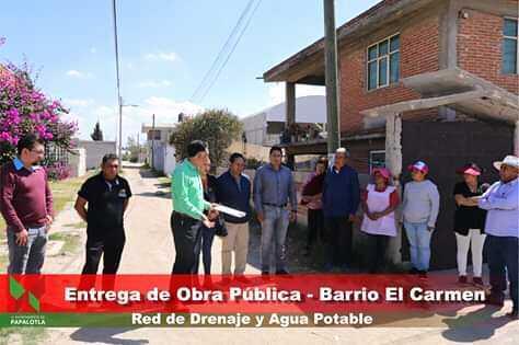 Se entregan 3 obras de drenaje y agua potable en el Carmen imagen 5