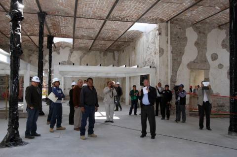 Verifica UNAM conclusión de la primera fase de rehabilitación de ex fábrica de San Luis