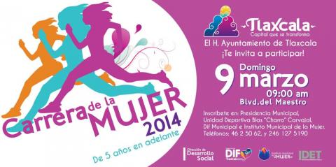 Invita Ayuntamiento capitalino a Carrera de la Mujer