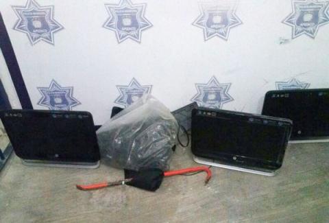 Frustra la policía de Apizaco, robo en la técnica 45 de Texcalac