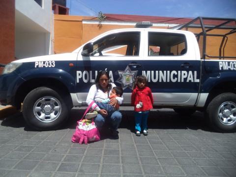 Localiza policía municipal capitalina a menor extraviada