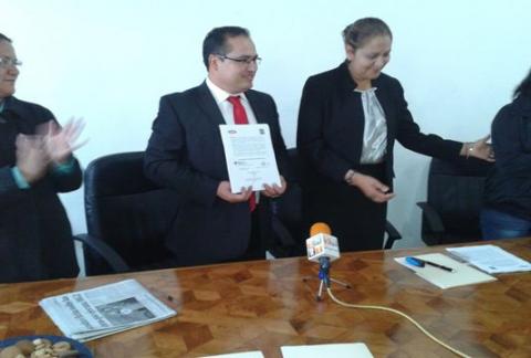 Firma de convenio de colaboración H.Ayuntamiento de Nanacamilpa - CMIC