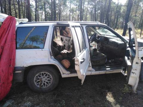 Asegura policía de Ixtenco camioneta con material forestal imagen 2