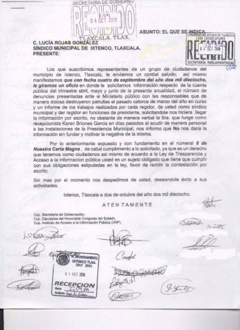 Síndico de Ixtenco pedía transparencia y ahora la niega: Ciudadanos imagen 1