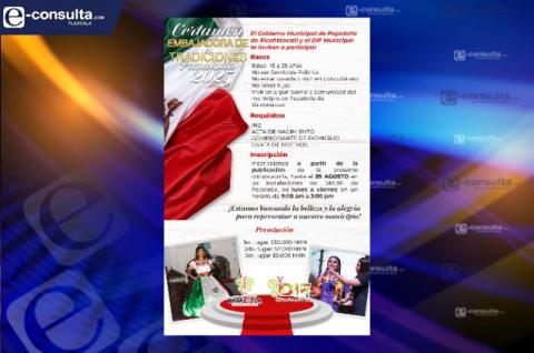 Convocan al certamen "Embajadora de las Tradiciones Papalotla 2025"