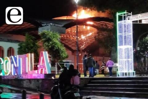 Corto circuito provocaría incendio en Contla