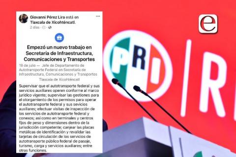 Premian a priísta contrario a la gobernadora en el gobierno federal