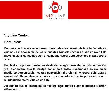 Empresa se deslinda de las llamadas telefónicas en contra AMLO