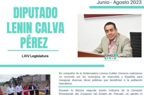 Diputado Lenin Calva destaca trabajo y logros que benefician a los tlaxcaltecas