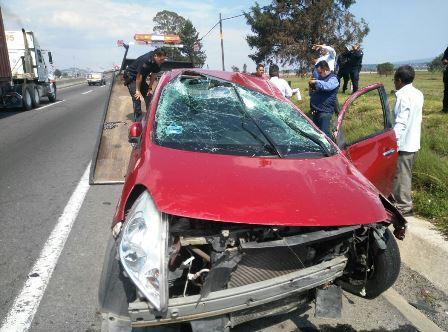 Sufre accidente escolta de la avanzada de Lorena imagen 1