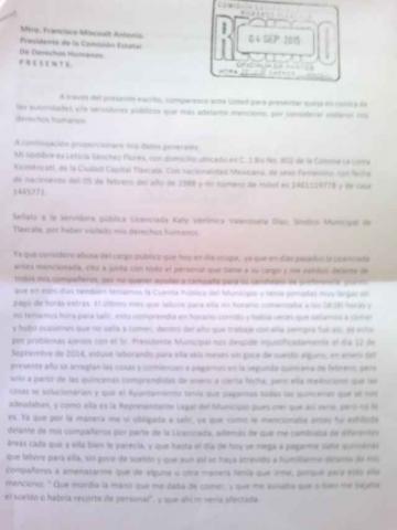 Acusan a la Síndico de Tlaxcala por abuso de autoridad