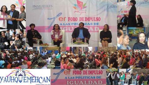En Yauhquemehcan se realiza el “Primer Foro de Equidad y Género”