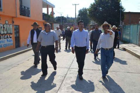 Supervisa AEJ obras de infraestructura social en Metepec