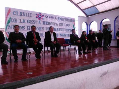 Contla conmemora a los Niños Héroes de Chapultepec imagen 1