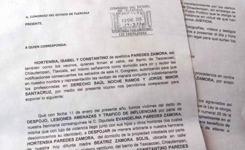 Llega al Congreso solicitud para desaforar a Evangelina Paredes