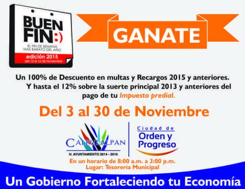 Dan en Calpulalpan descuentos en pago de Predial por “Buen Fin” imagen 2