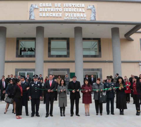 Inauguran Casa de Justicia del Distrito Judicial de Sánchez Piedras