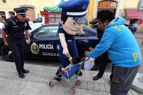 Marichi de la Policía Federal participó durante domingo familiar en Huamantla imagen 2