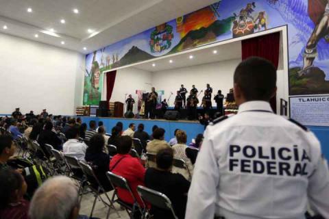 Marichi de la Policía Federal participó durante domingo familiar en Huamantla imagen 3