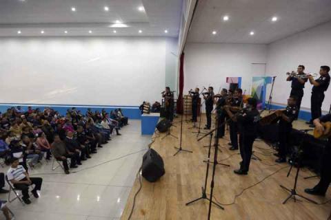 Marichi de la Policía Federal participó durante domingo familiar en Huamantla imagen 4