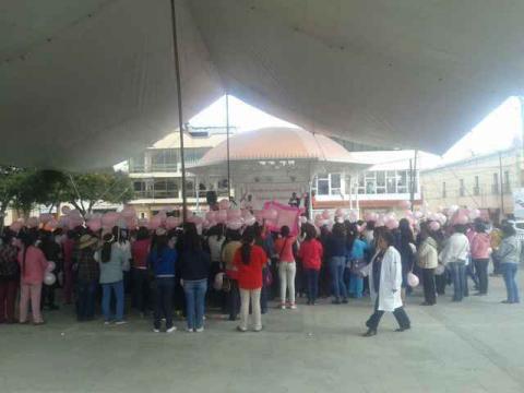Marchan en Calpulalpan en conmemoración del mes contra Cáncer de Mama imagen 7