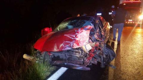 Ex alcalde de Nativitas resulta lesionado en accidente vial imagen 1
