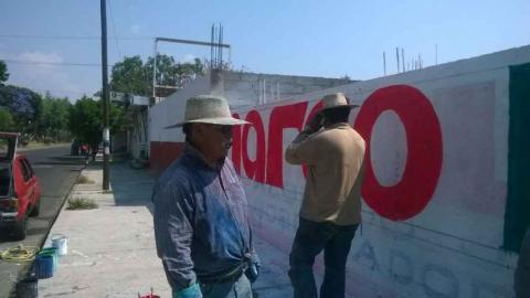 Borran bardas de Edilberto Algredo para colocar a Mena imagen 6