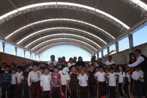 Inauguran techumbre con programa 3 x 1 para migrantes imagen 1