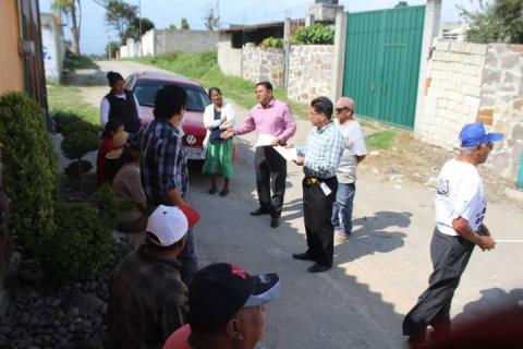 Vecinos de la calle Zapata de Tepetitla, será beneficiada con diferentes obras imagen 2