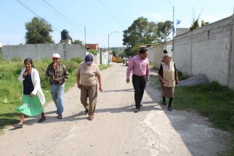 Vecinos de la calle Zapata de Tepetitla, será beneficiada con diferentes obras imagen 1
