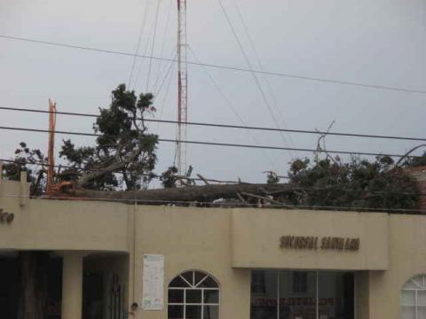 Saldo blanco tras paso de tornado en Chiautempan imagen 2