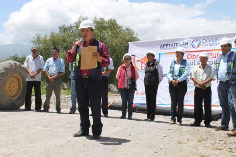 Autoridades de Apetatitlán inician obra en Circuito Chiautzingo imagen 1