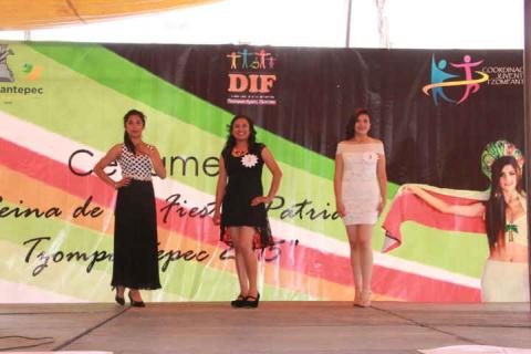 Tzompantepec tiene reina de las fiestas patrias 2015, “Diana Karina I” imagen 4