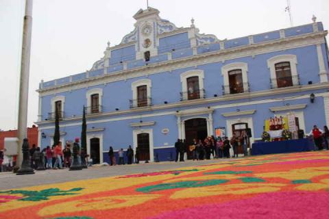 Mediante arte efímero celebran el tradicional “Corpus Christi” en Huamantla imagen 3