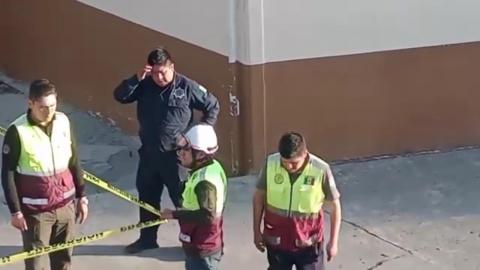 Evacúan mercado municipal de Tlaxcala por ruptura de tubo de gas