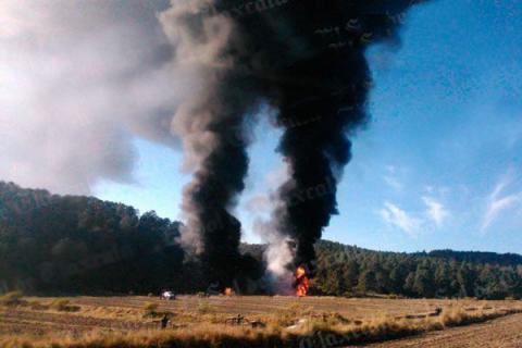 Explosión en ductos de PEMEX en Nanacamilpa imagen 2