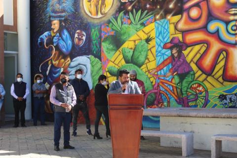 Inauguran en Tepetitla de Lardizábal mural artístico denominado Los Colores Del Pueblo imagen 2