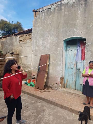 Se cae casa de personas de la tercera edad por sismo imagen 1