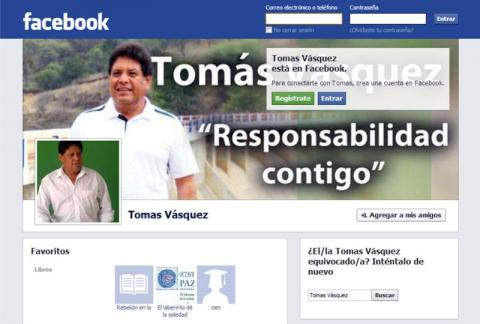 Tomás Vásquez presente en redes sociales imagen 1