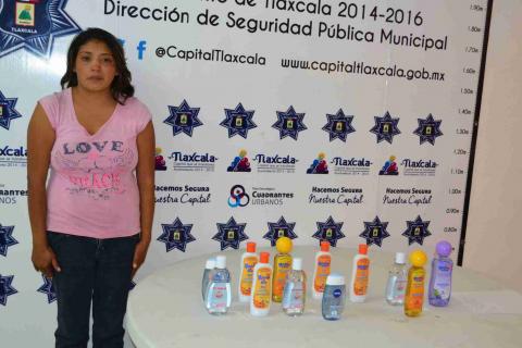 Asegura policía capitalina a joven fardera