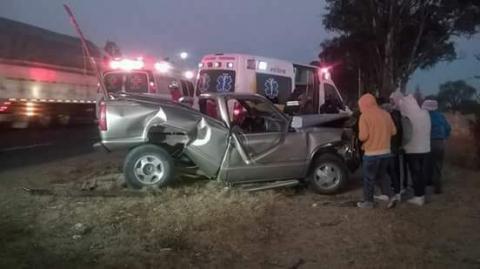 Se accidentan peregrinos sobre la México- Veracruz