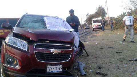 Encontronazo en la Apizaco- Tlaxco deja dos muertos imagen 2