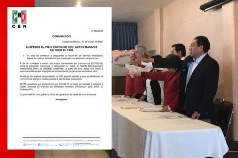 Con trampas y exponiendo a militantes al Coronavirus busca controlar el PRI