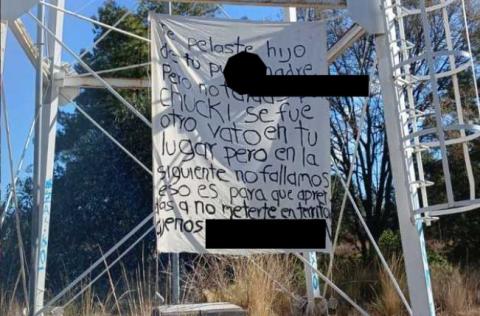 Narcomantas se multiplican en Tlaxcala; sobre el tema aún no hay postura oficial