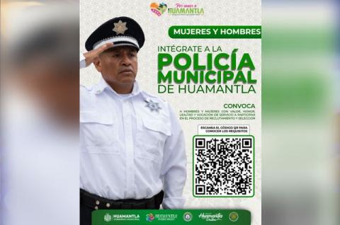 Gobierno de Huamantla lanza convocatoria para integrarse a la Policía Municipal 2025