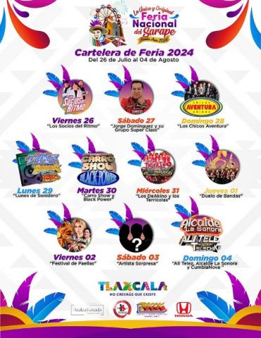 Todo listo para la Feria Nacional del Sarape Santa Ana 2024