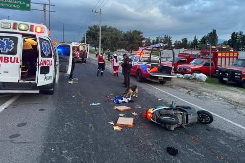 Brinda Protección Civil de Huamantla atención a familia que sufrió accidente vial imagen 1